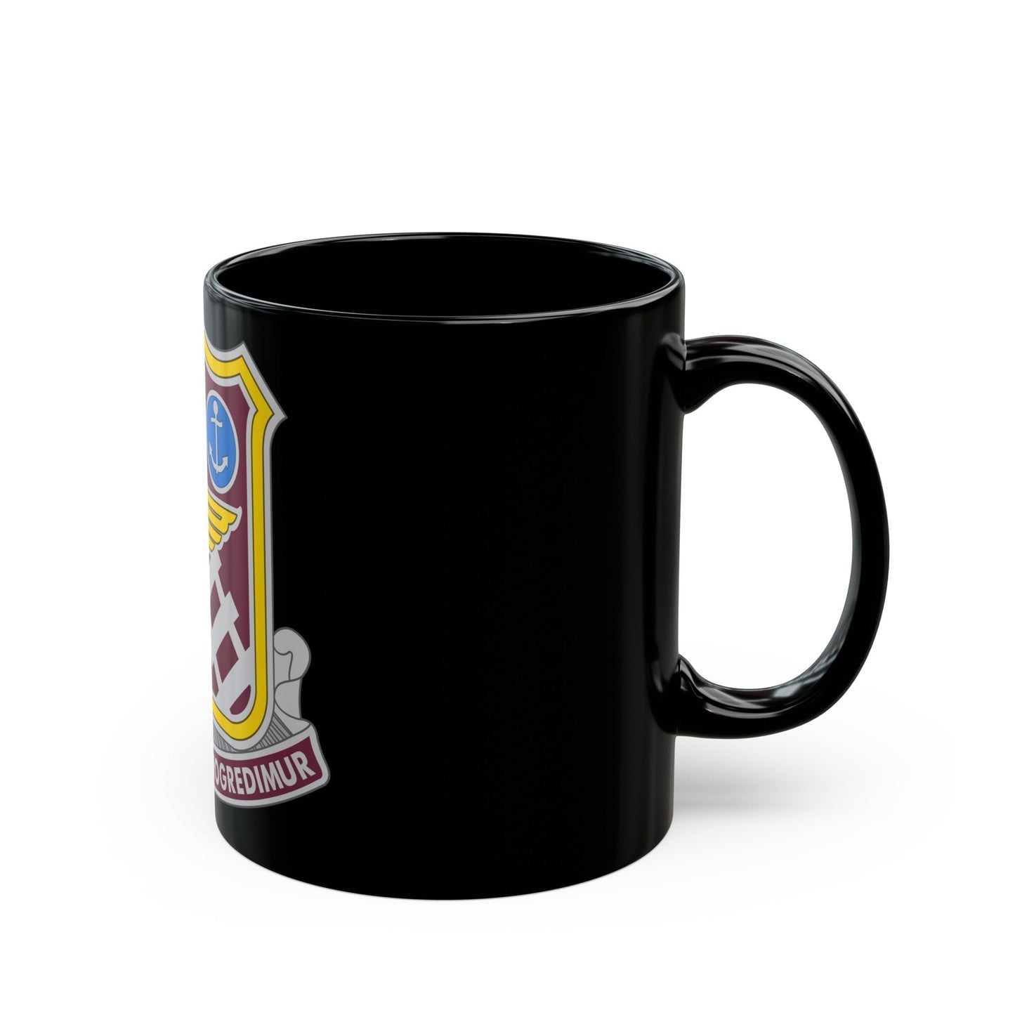 Transportation Center and School 2 (U.S. Army) Black Coffee Mug-The Sticker Space