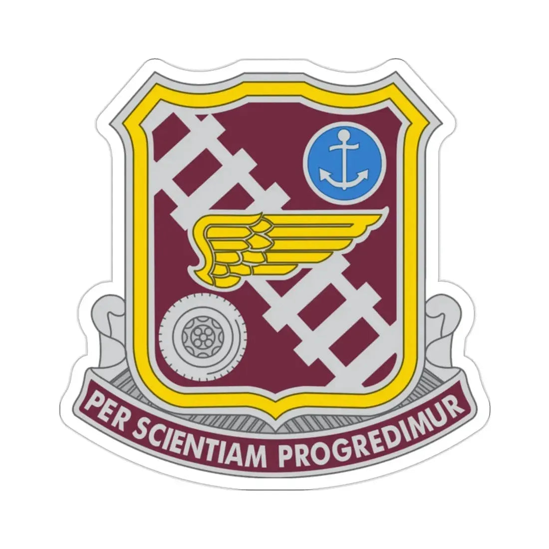 Transportation Center and School 2 (U.S. Army) STICKER Vinyl Die-Cut Decal 2 Inch - The Sticker Space