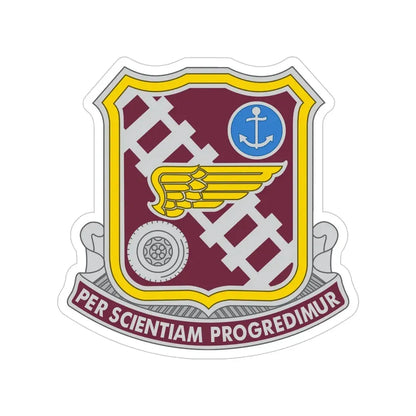 Transportation Center and School 2 (U.S. Army) Transparent STICKER Die-Cut Vinyl Decal 5 Inch - The Sticker Space
