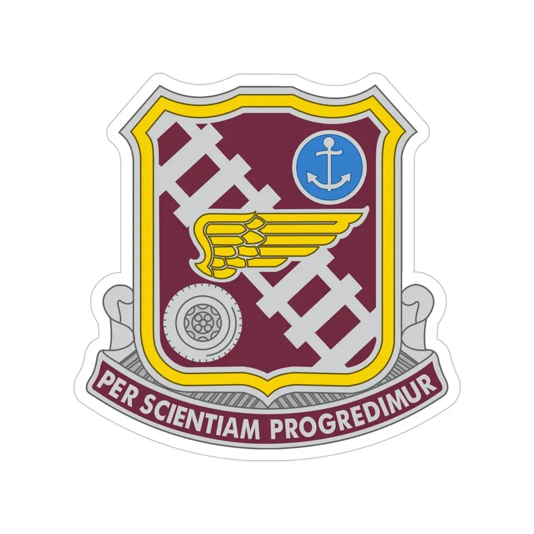 Transportation Center and School 2 (U.S. Army) Transparent STICKER Die-Cut Vinyl Decal - The Sticker Space