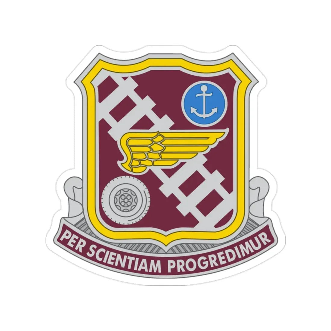 Transportation Center and School 2 (U.S. Army) Transparent STICKER Die-Cut Vinyl Decal - The Sticker Space