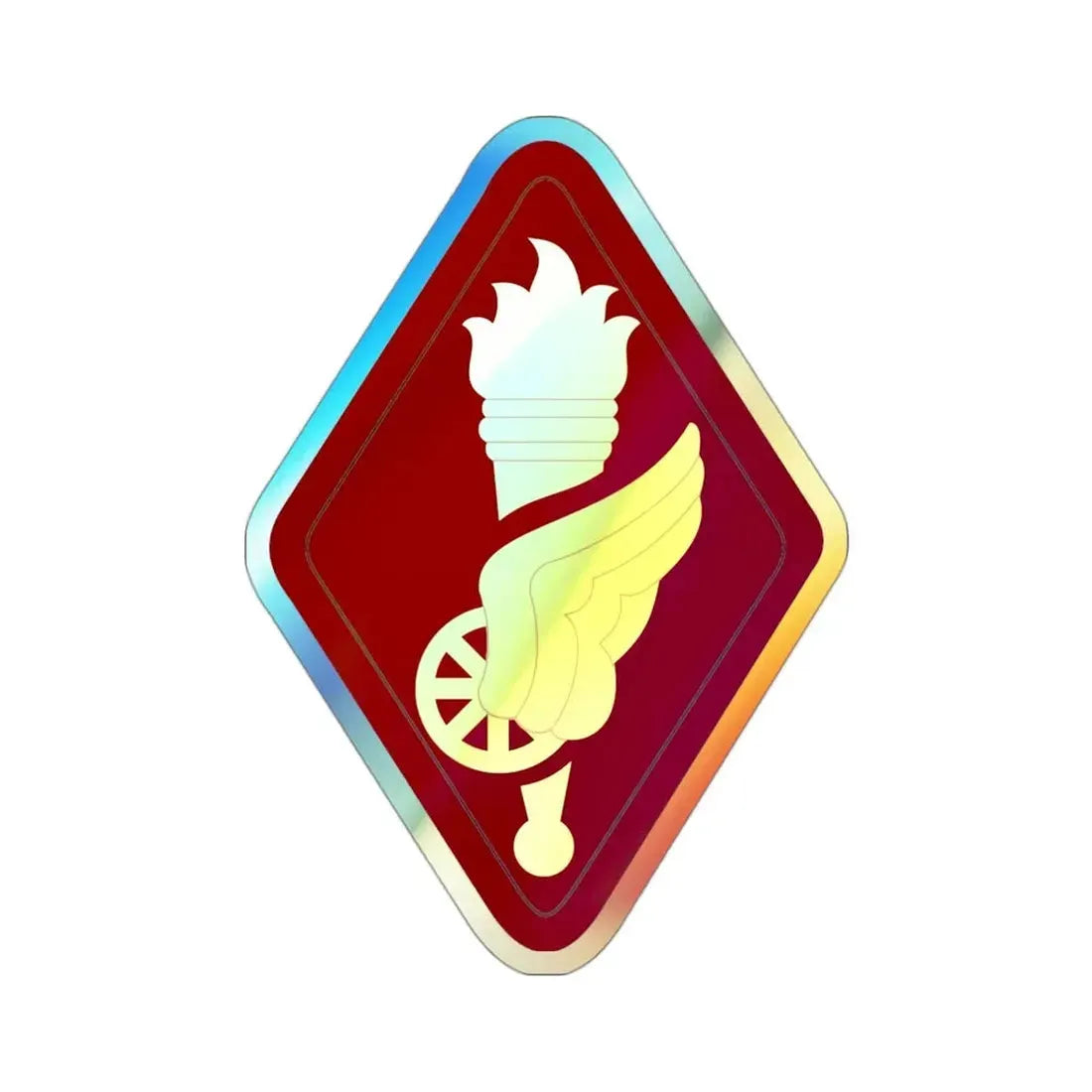 Transportation Center and School (U.S. Army) Holographic STICKER Die-Cut Vinyl Decal 3 Inch Holographic - The Sticker Space