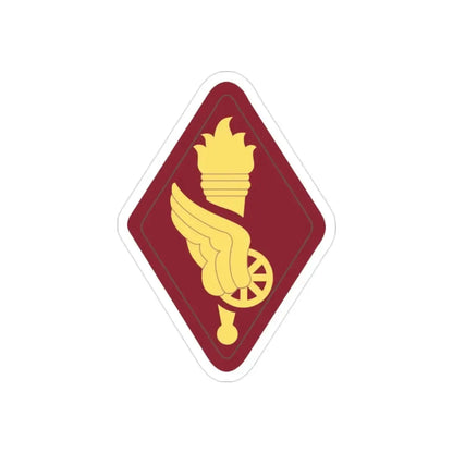 Transportation Center and School (U.S. Army) REVERSE PRINT Transparent Die-Cut STICKER 2 Inch Die-Cut Transparent - The Sticker Space