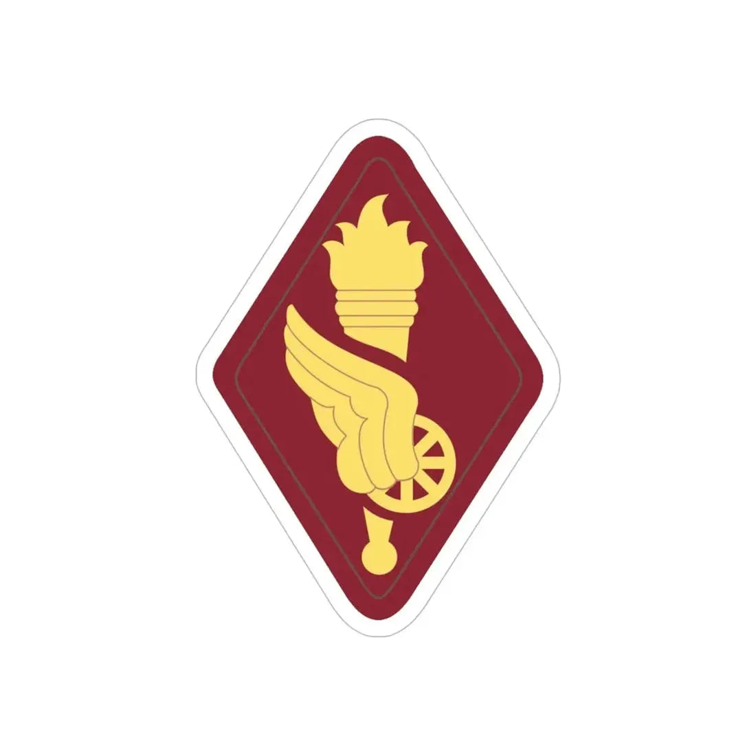 Transportation Center and School (U.S. Army) REVERSE PRINT Transparent Die-Cut STICKER 5 Inch Die-Cut Transparent - The Sticker Space