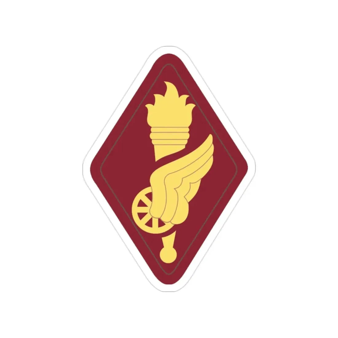 Transportation Center and School (U.S. Army) Transparent STICKER Die-Cut Vinyl Decal 2 Inch - The Sticker Space