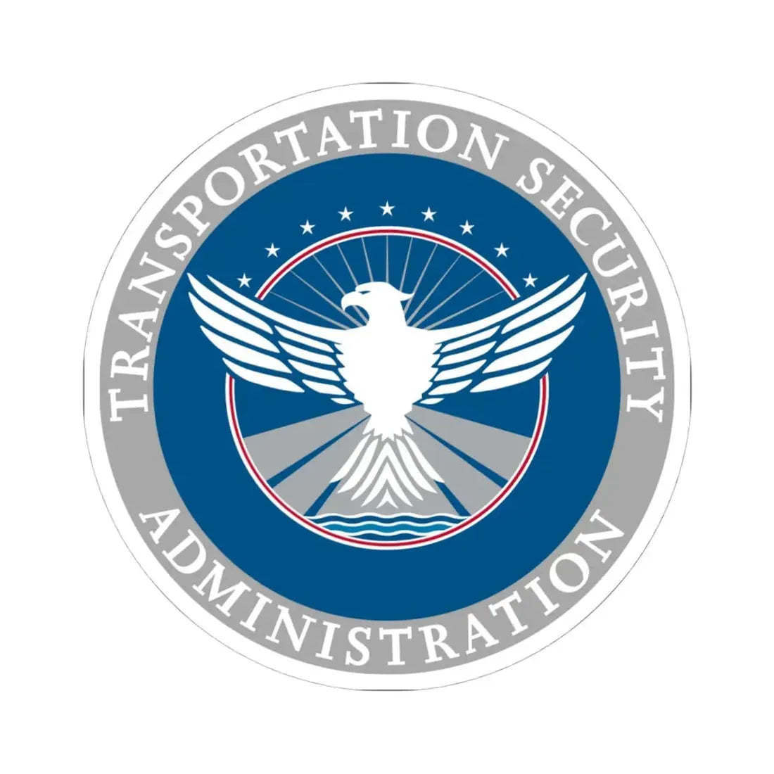 Transportation Security Administration - STICKER Vinyl Kiss-Cut Decal 4 Inch White - The Sticker Space