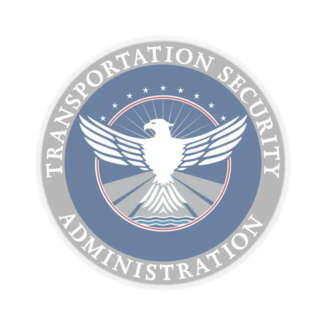 Transportation Security Administration - STICKER Vinyl Kiss-Cut Decal 6 Inch Transparent - The Sticker Space