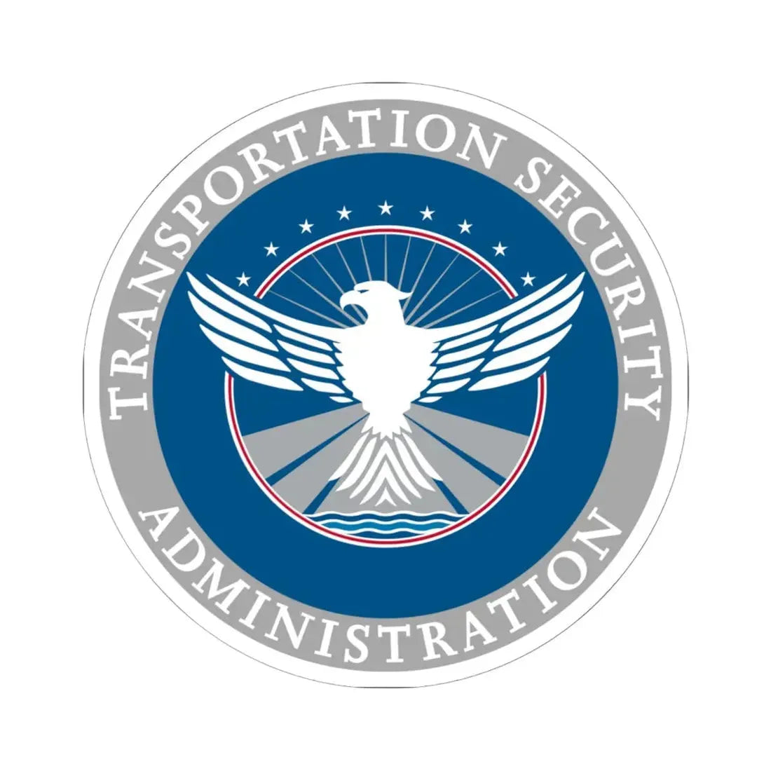 Transportation Security Administration - STICKER Vinyl Kiss-Cut Decal 6 Inch White - The Sticker Space