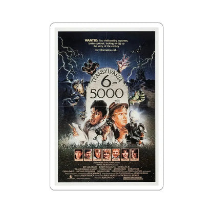Transylvania 6 5000 1985 Movie Poster STICKER Vinyl Die-Cut Decal 6 Inch - The Sticker Space