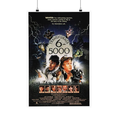 TRANSYLVANIA 6-5000 1985 - Paper Movie Poster 16″ x 24″ Matte - The Sticker Space