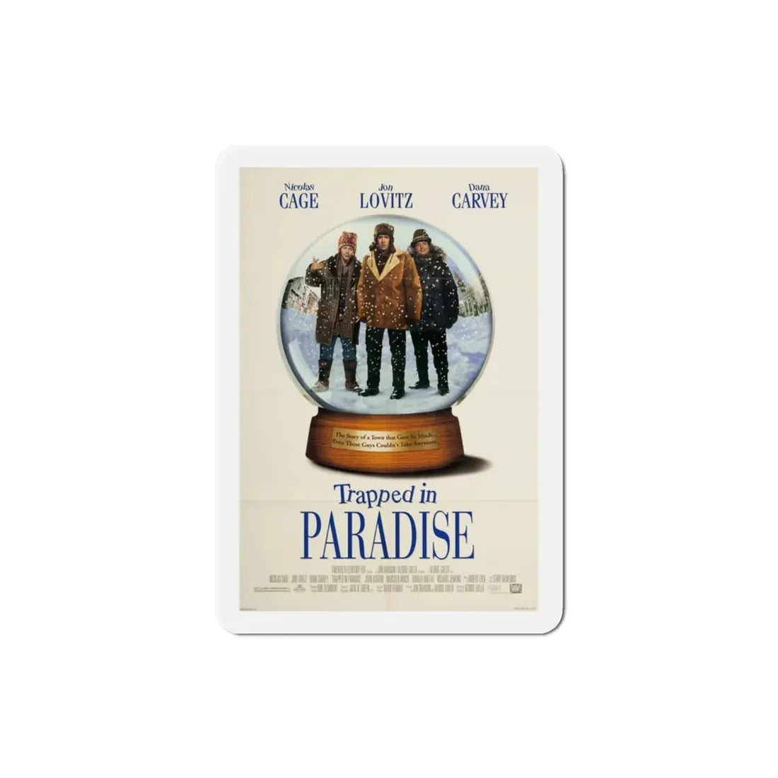 Trapped In Paradise 1994 Movie Poster Refrigerator Magnet 3 Inch - The Sticker Space