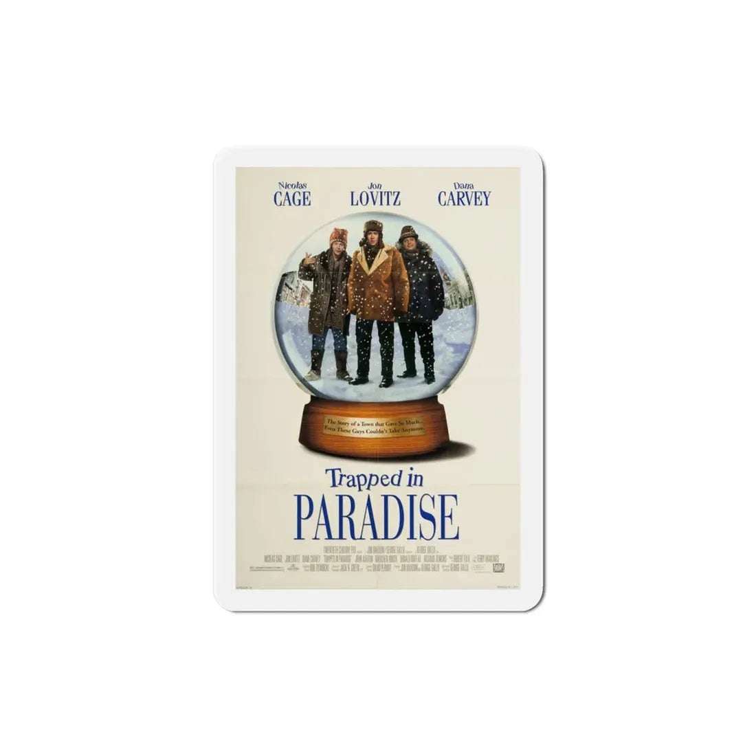 Trapped In Paradise 1994 Movie Poster Refrigerator Magnet 4 Inch - The Sticker Space