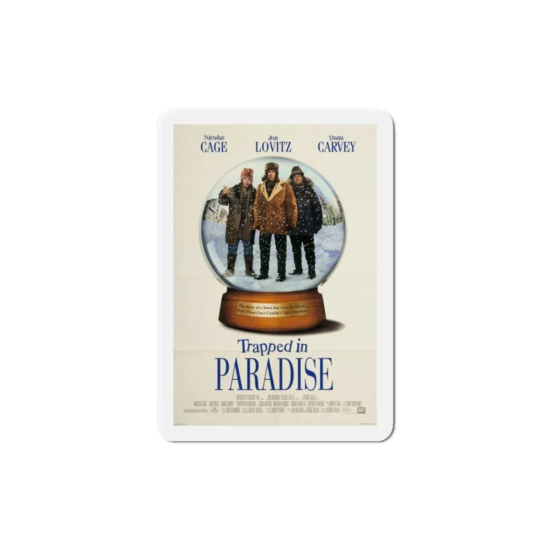 Trapped In Paradise 1994 Movie Poster Refrigerator Magnet 5 Inch - The Sticker Space