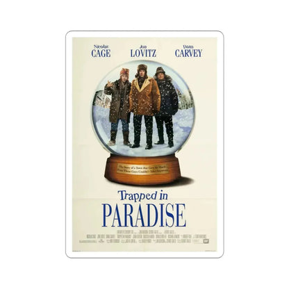 Trapped In Paradise 1994 Movie Poster STICKER Vinyl Die-Cut Decal 3 Inch - The Sticker Space