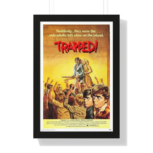 TRAPPED (WHO CAN KILL A CHILD) 1976 - Framed Movie Poster 16″ x 24″ Black - The Sticker Space