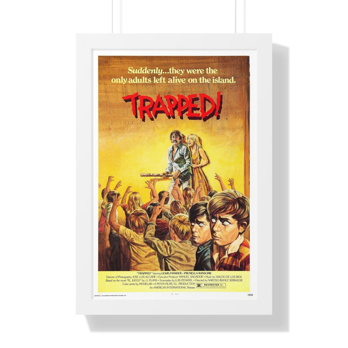 TRAPPED (WHO CAN KILL A CHILD) 1976 - Framed Movie Poster-16″ x 24″-The Sticker Space