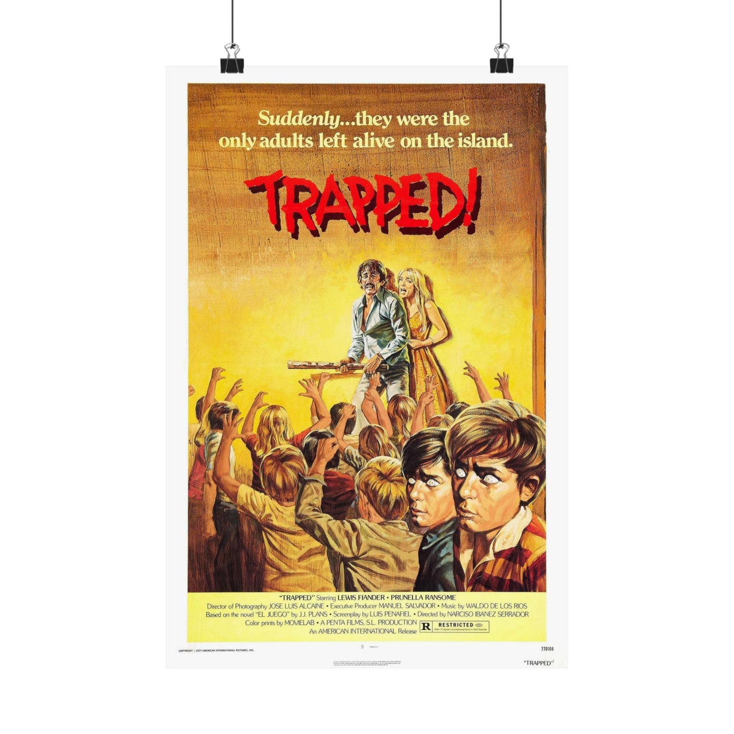 TRAPPED (WHO CAN KILL A CHILD) 1976 - Paper Movie Poster-12″ x 18″-The Sticker Space