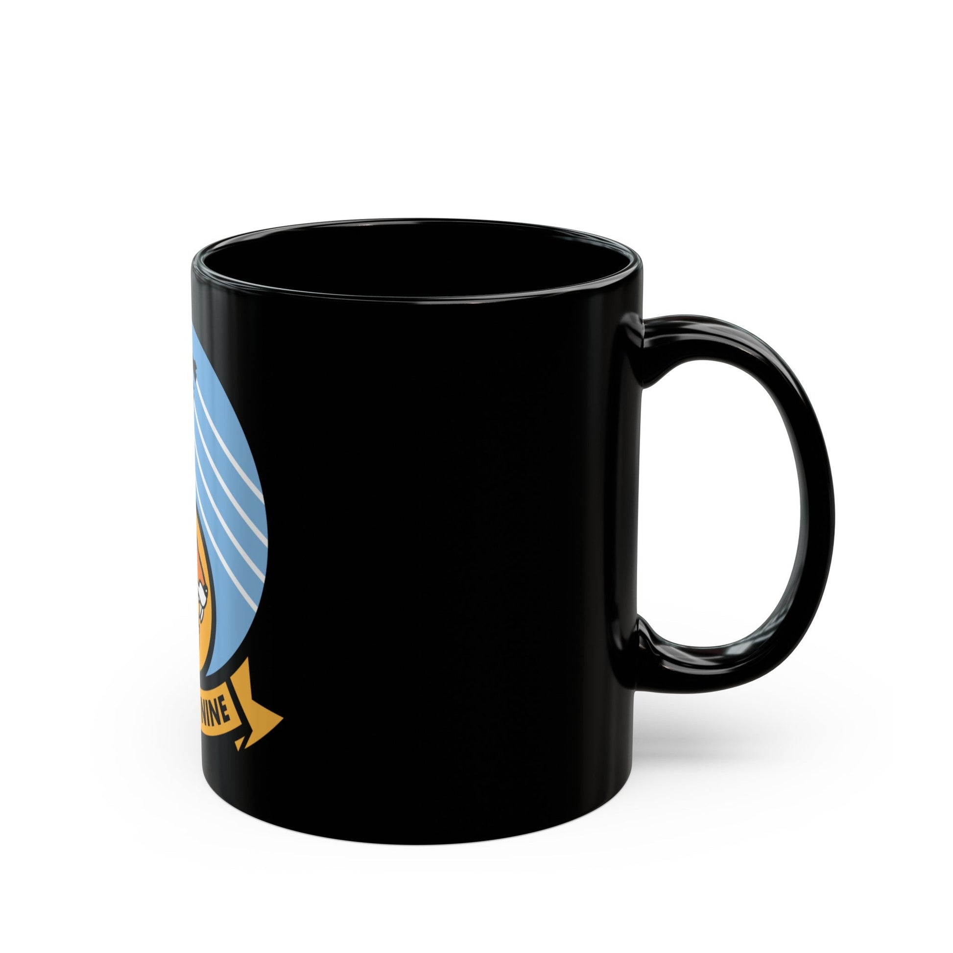 Traron Nine 9 (U.S. Navy) Black Coffee Mug-The Sticker Space