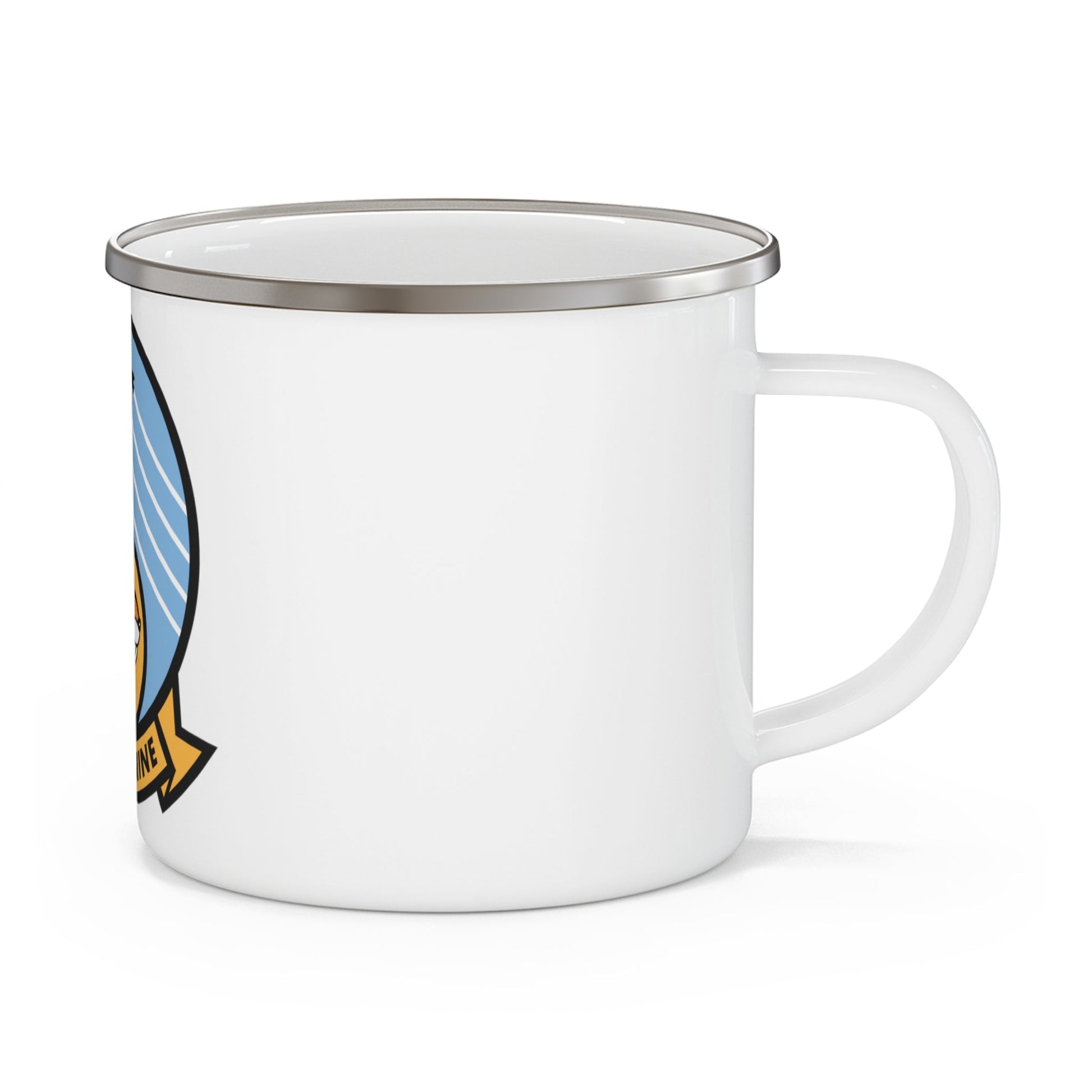 Traron Nine 9 (U.S. Navy) Enamel Mug 12oz-12oz-The Sticker Space