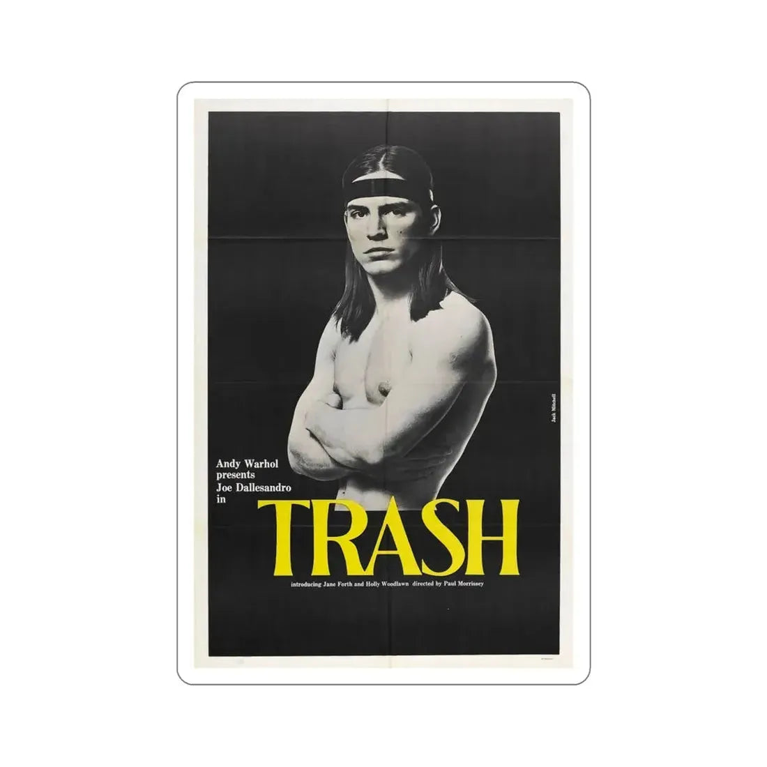 Trash 1970 Movie Poster STICKER Vinyl Die-Cut Decal 6 Inch - The Sticker Space