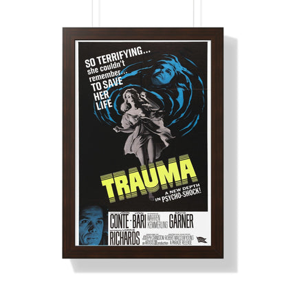 TRAUMA 1962 - Framed Movie Poster-16″ x 24″-The Sticker Space