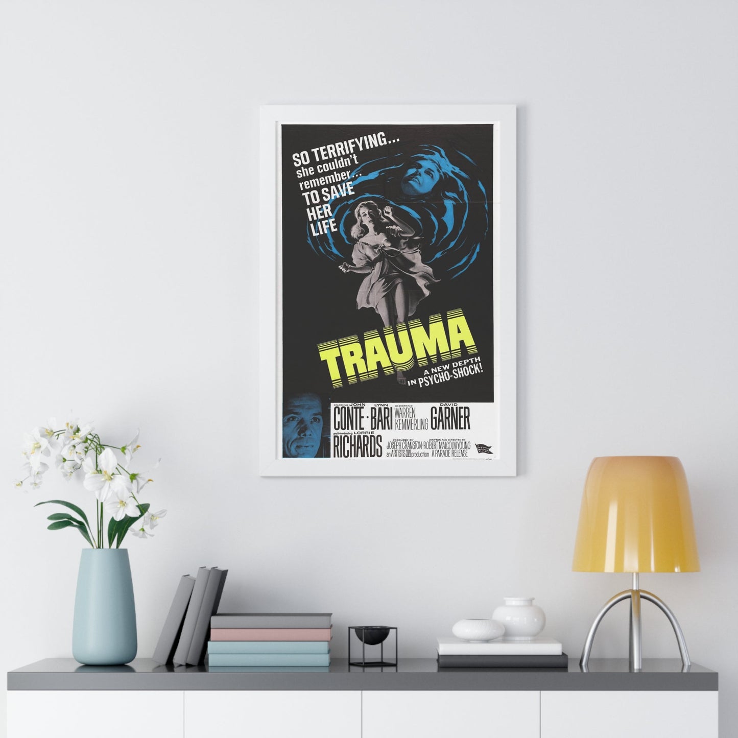 TRAUMA 1962 - Framed Movie Poster-The Sticker Space