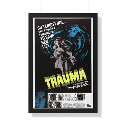 TRAUMA 1962 - Framed Movie Poster-20" x 30"-The Sticker Space