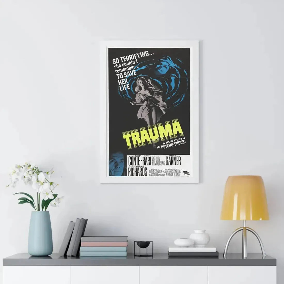 TRAUMA 1962 - Framed Movie Poster - The Sticker Space