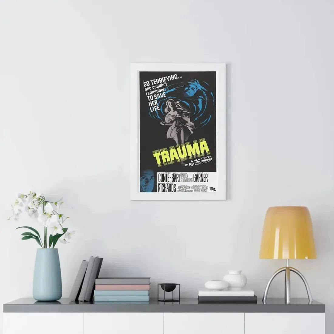 TRAUMA 1962 - Framed Movie Poster - The Sticker Space