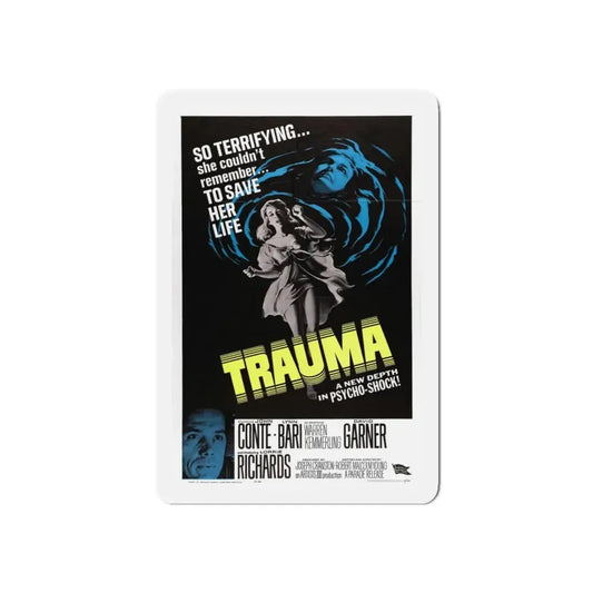 TRAUMA 1962 Movie Poster - Refrigerator Magnet 6 Inch - The Sticker Space