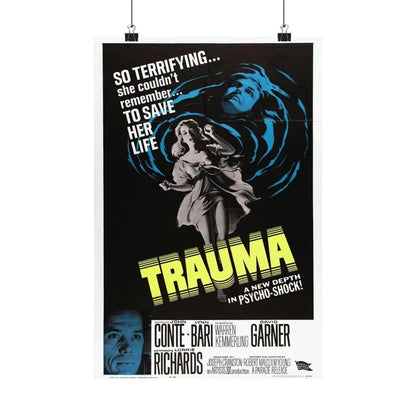 TRAUMA 1962 - Paper Movie Poster 12″ x 18″ Matte - The Sticker Space