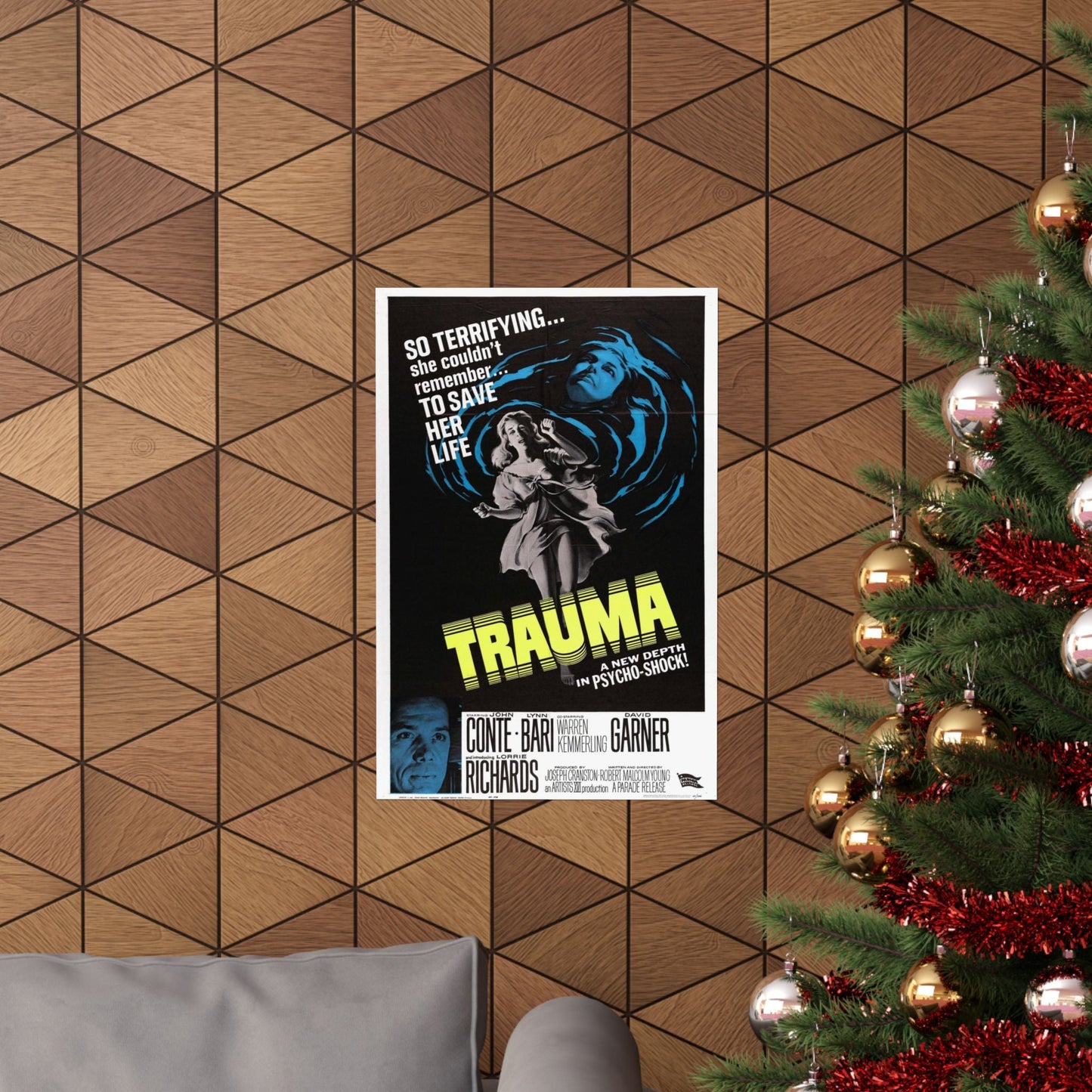 TRAUMA 1962 - Paper Movie Poster-The Sticker Space