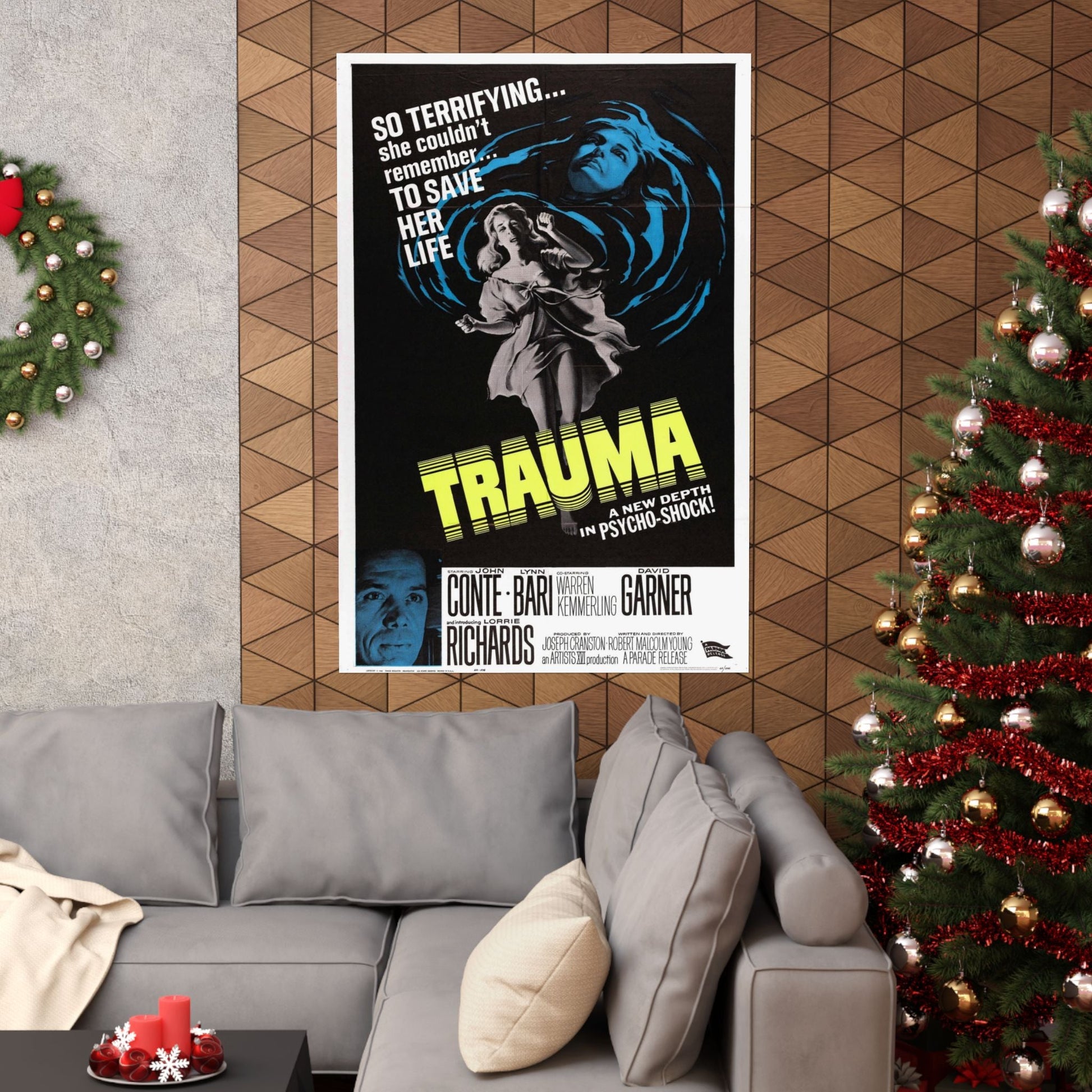 TRAUMA 1962 - Paper Movie Poster-The Sticker Space