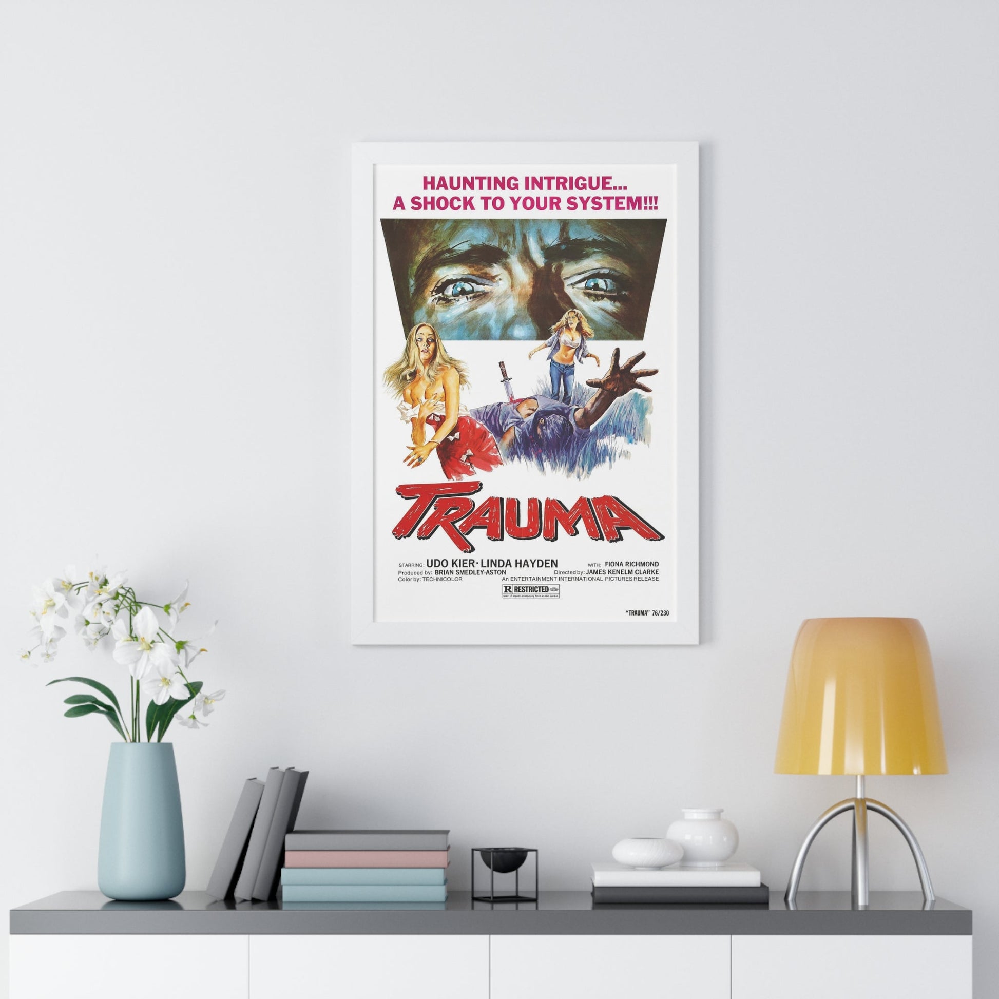 TRAUMA (HOUSE ON STRAW HILL) 1976 - Framed Movie Poster-The Sticker Space