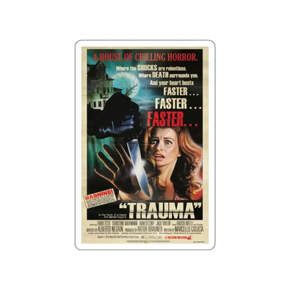TRAUMA (RINGS OF FEAR) 1978 Movie Poster STICKER Vinyl Die-Cut Decal 3 Inch - The Sticker Space