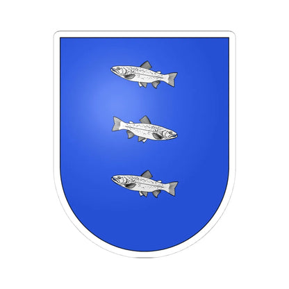 Travers-coat of arms (Switzerland) (Coat of Arms) STICKER Vinyl Kiss-Cut Decal 4 Inch White - The Sticker Space