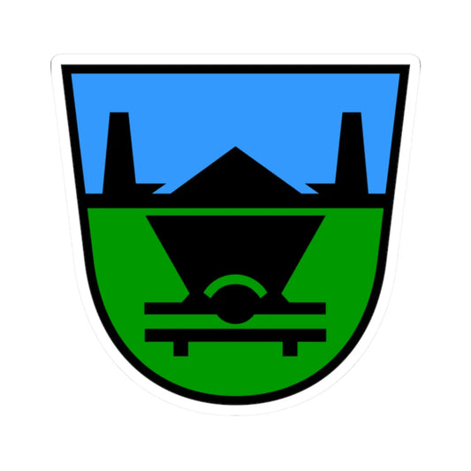 Trbovlje (Slovenia) (Coat of Arms) STICKER Vinyl Kiss-Cut Decal 2 Inch White - The Sticker Space