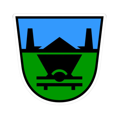 Trbovlje (Slovenia) (Coat of Arms) STICKER Vinyl Kiss-Cut Decal 3 Inch White - The Sticker Space