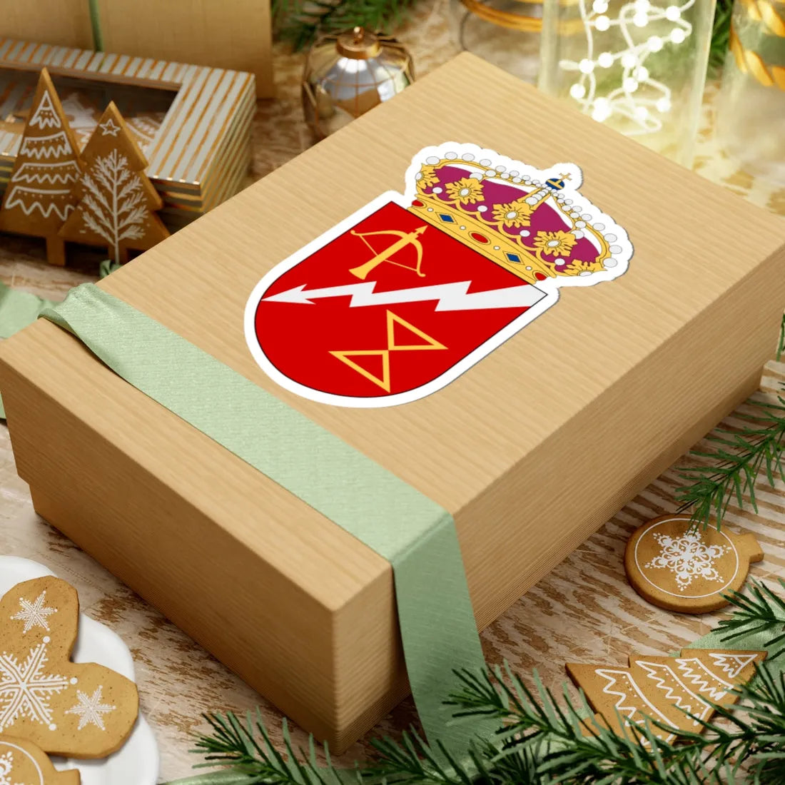 Tredje ytstridsflottiljen vapen (Sweden) (Coat of Arms) STICKER Vinyl Kiss-Cut Decal - The Sticker Space