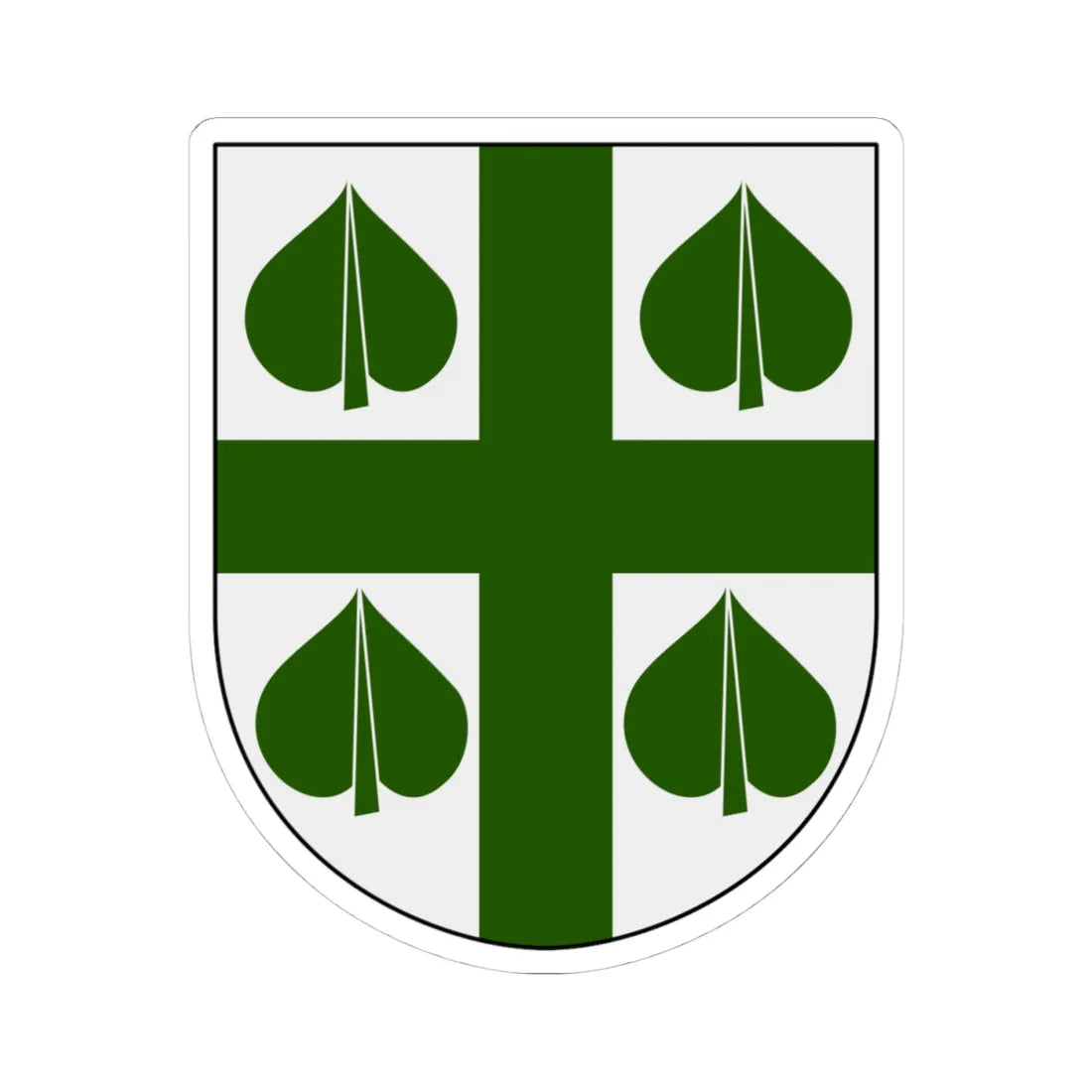 Trehörna församling vapen (Sweden) (Coat of Arms) STICKER Vinyl Kiss-Cut Decal 4 Inch White - The Sticker Space