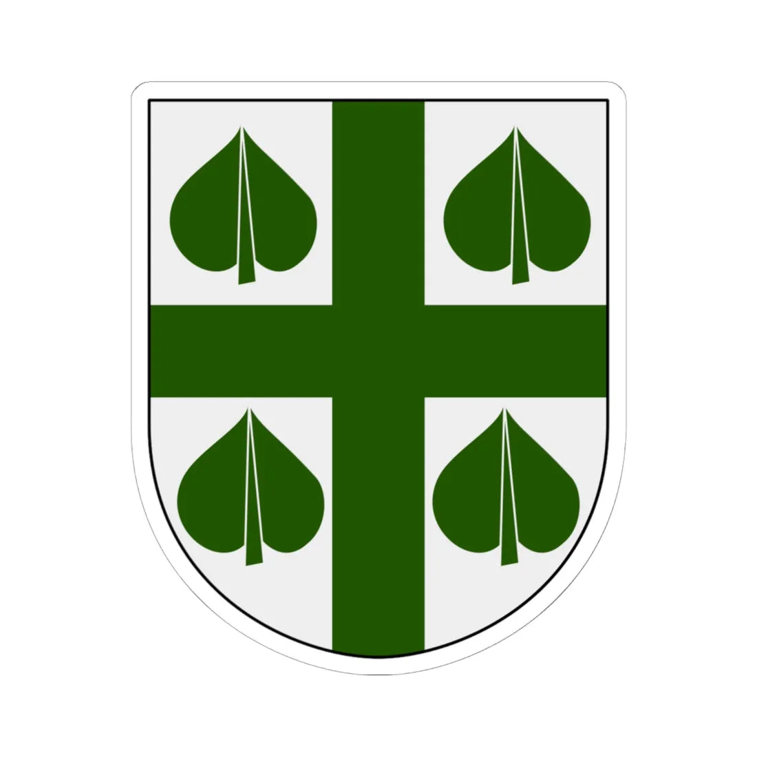 Trehörna församling vapen (Sweden) (Coat of Arms) STICKER Vinyl Kiss-Cut Decal 6 Inch White - The Sticker Space