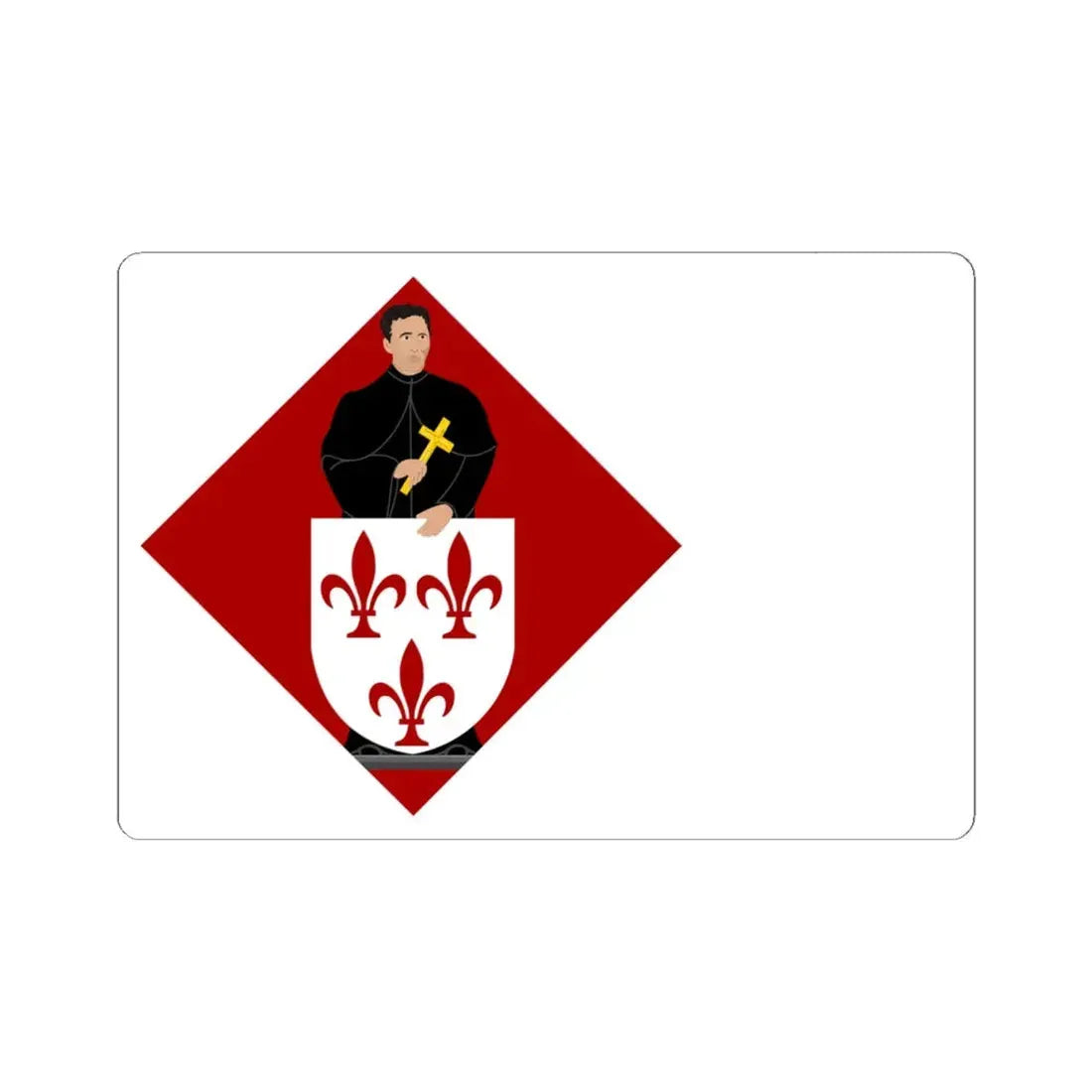 Tremelo vlag (Belgium) STICKER Vinyl Kiss-Cut Decal 6 Inch White - The Sticker Space