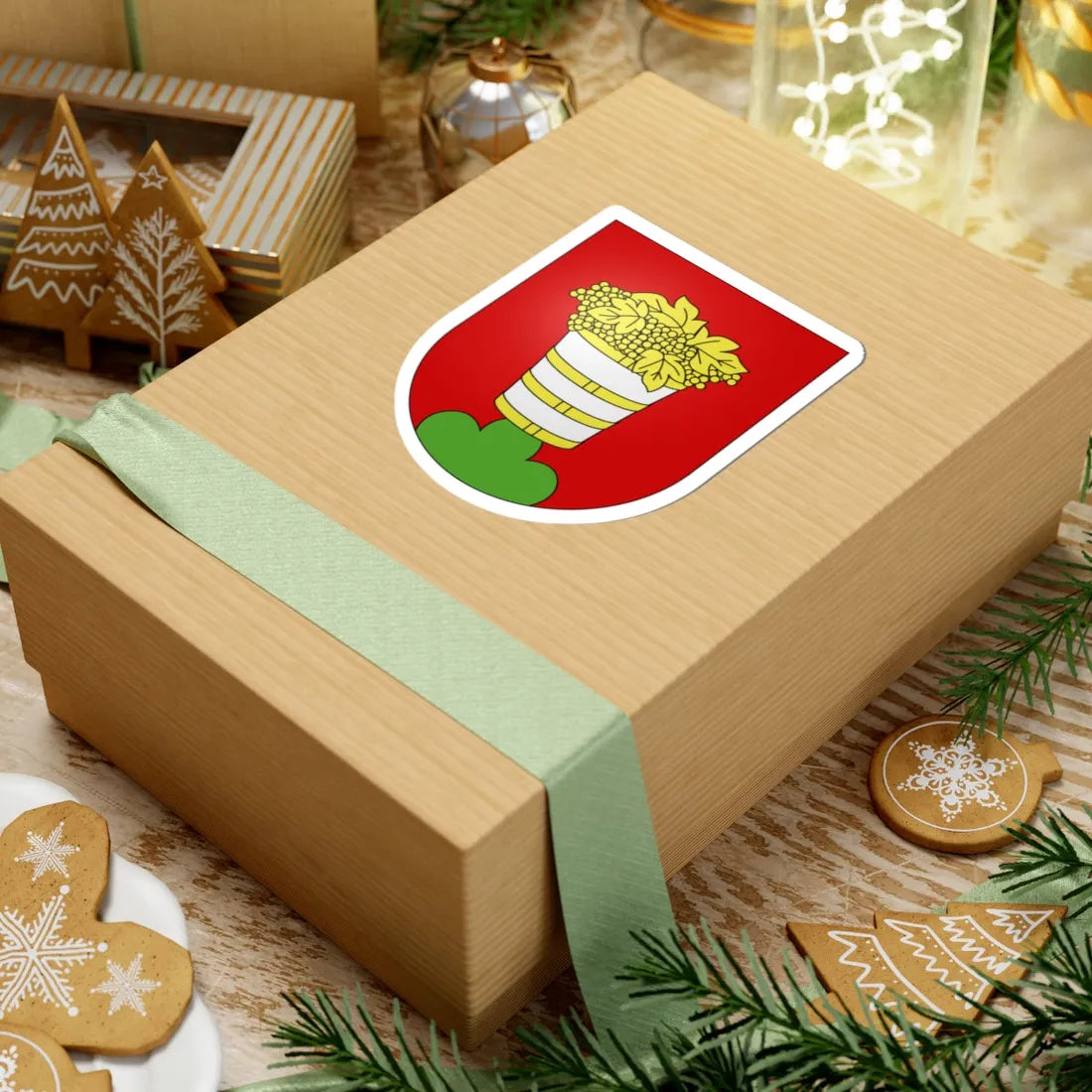 Tremona-coat of arms (Switzerland) (Coat of Arms) STICKER Vinyl Kiss-Cut Decal - The Sticker Space