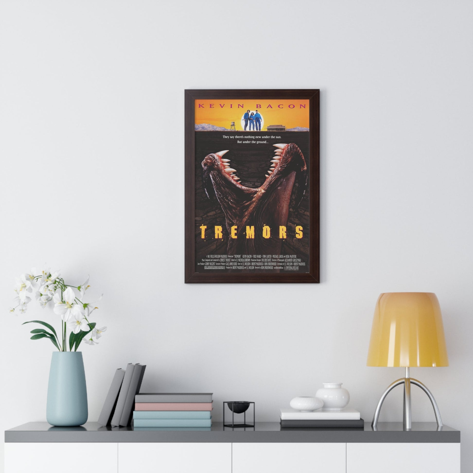 TREMORS 1990 - Framed Movie Poster-The Sticker Space