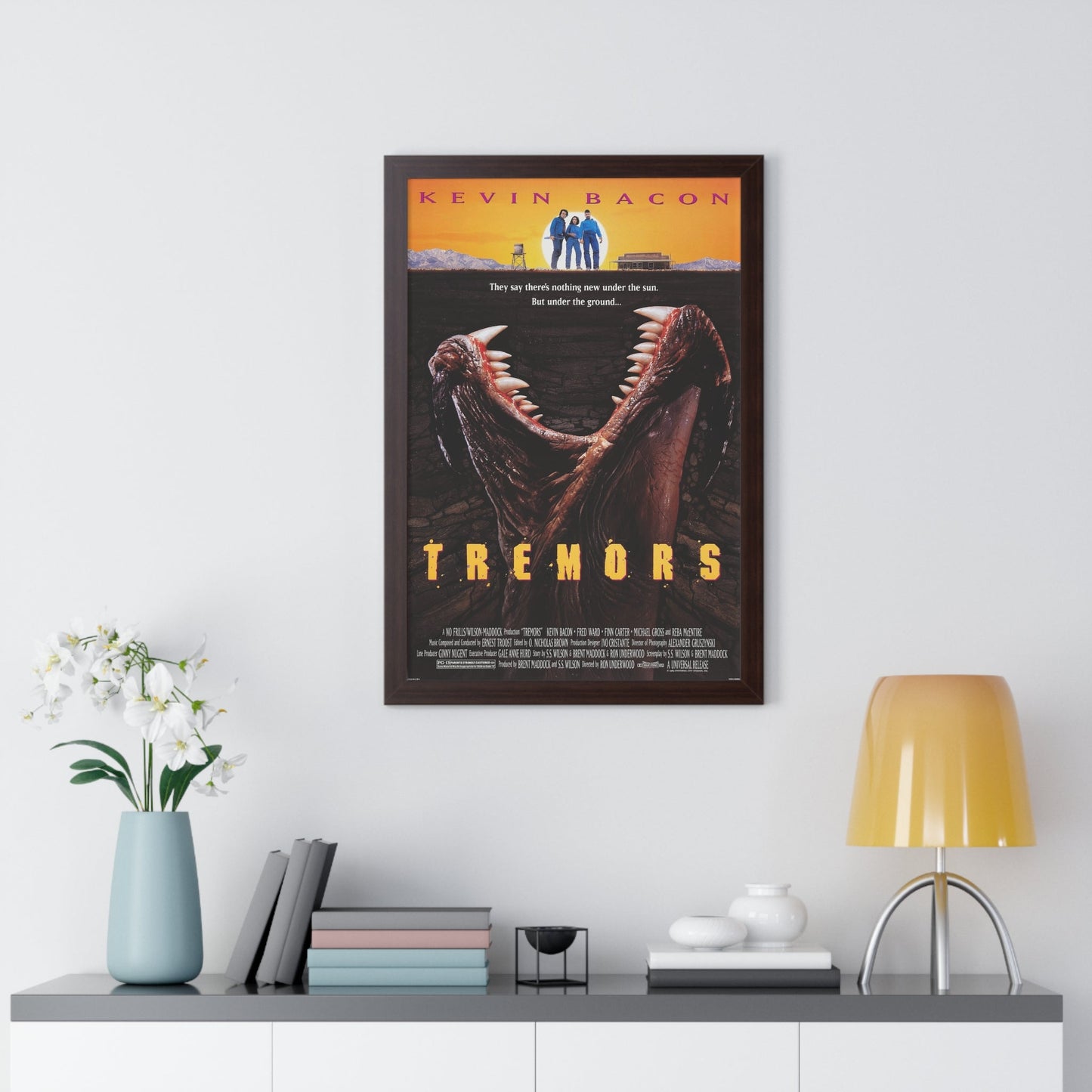 TREMORS 1990 - Framed Movie Poster-The Sticker Space