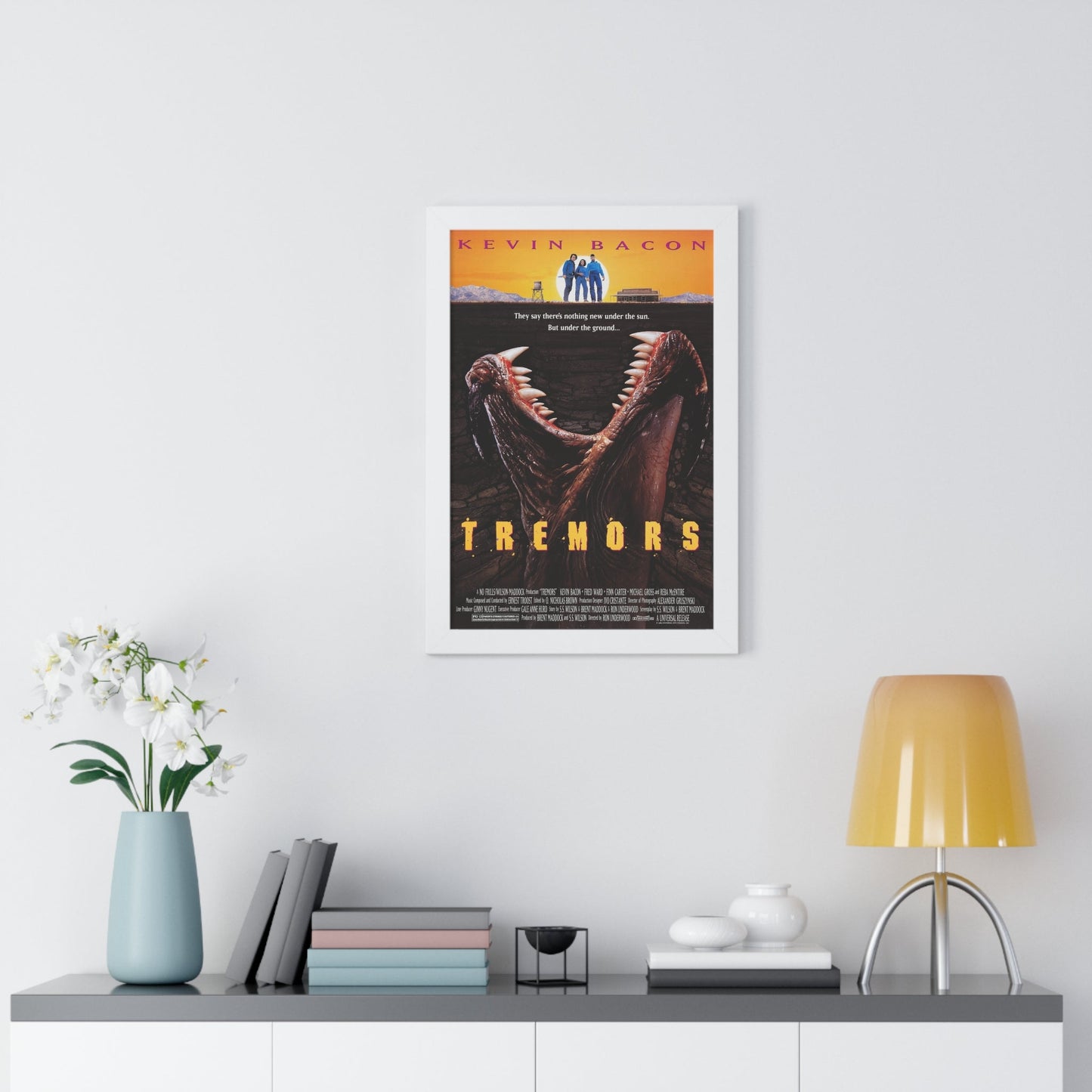 TREMORS 1990 - Framed Movie Poster-The Sticker Space