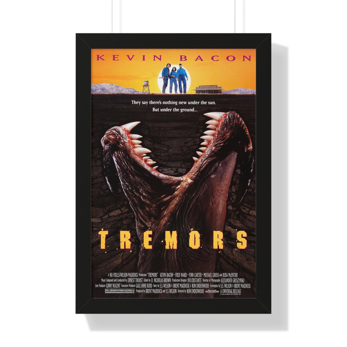 TREMORS 1990 - Framed Movie Poster-16″ x 24″-The Sticker Space