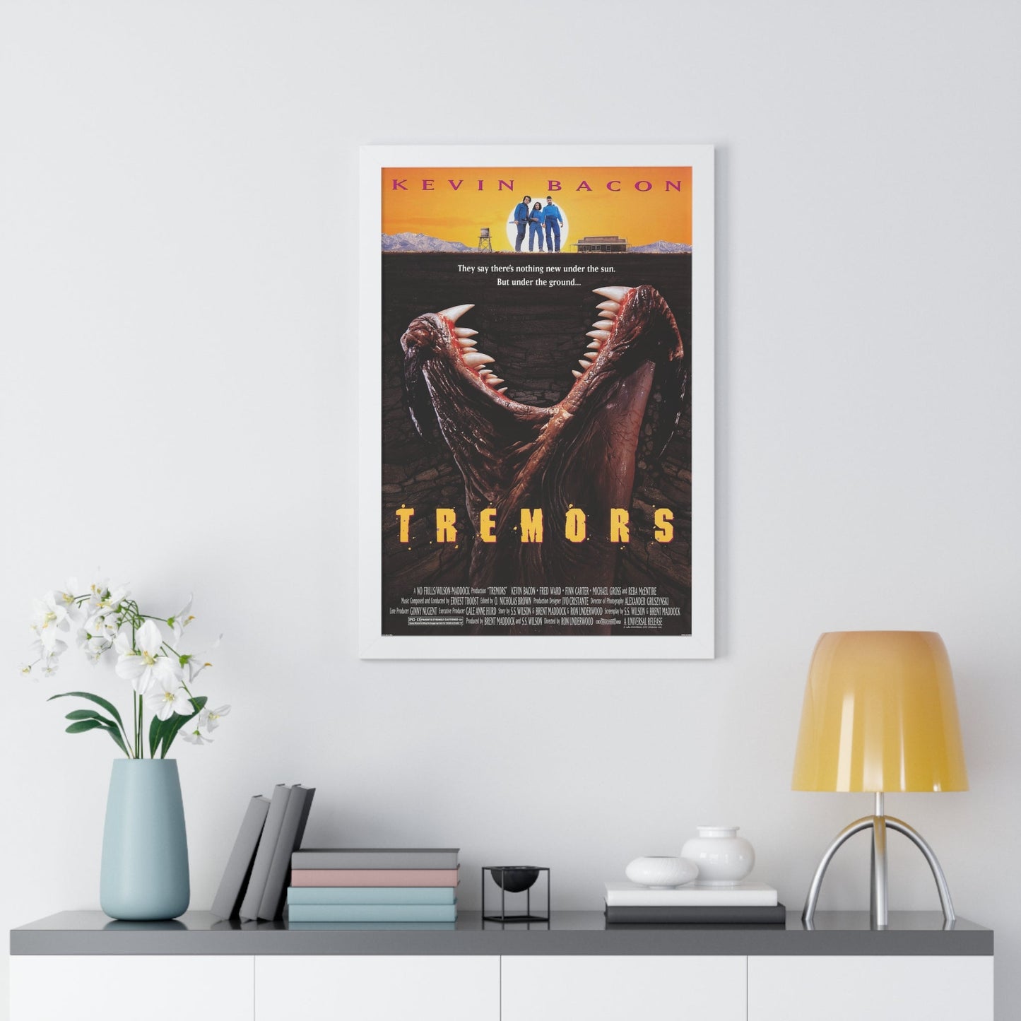 TREMORS 1990 - Framed Movie Poster-The Sticker Space