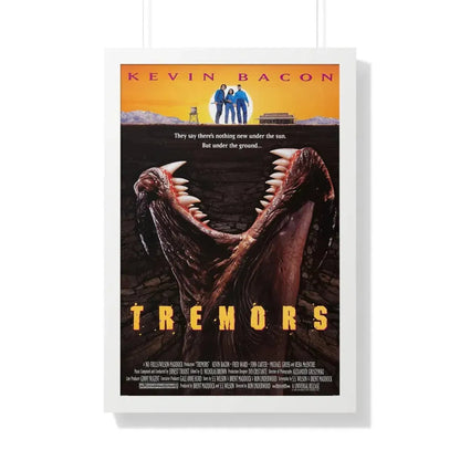 TREMORS 1990 - Framed Movie Poster 20" x 30" White - The Sticker Space