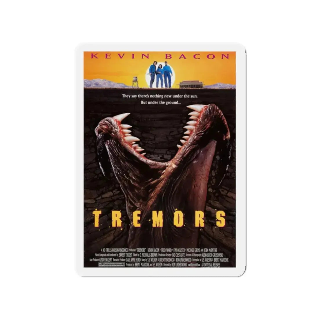 TREMORS 1990 Movie Poster - Refrigerator Magnet 2 Inch - The Sticker Space